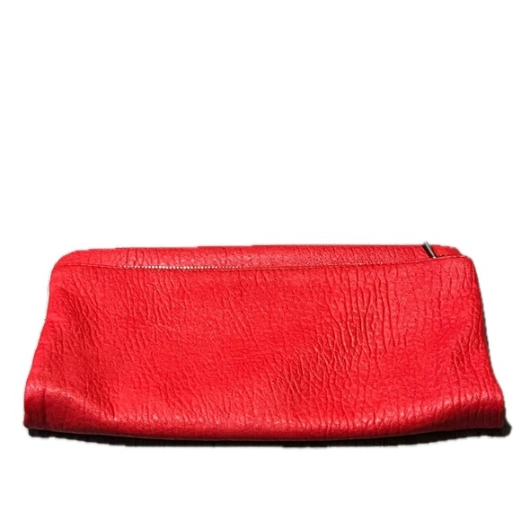 Express Womens Faux Leather ShoulderBag/Clutch Bag, Red - Picture 8 of 16